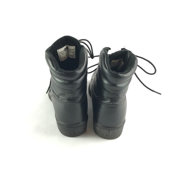 Justin Lace-Up Western Roper Black Leather Kiltie Boots USA  Justin Boots Lace Up Kiltie Roper Boots